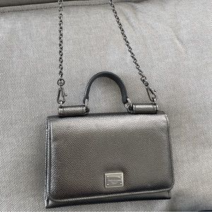DOLCE & GABBANA SICILY VON DAUPHINE MINI PHONE CROSSBODY BAG / WALLET